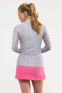 Carey ¼ Zip Pullover – Falling Petals