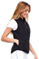 Swing Control Black Quilted Vest