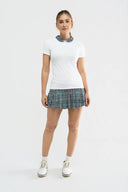 Belle Polo - White/Gingham
