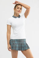 Belle Polo - White/Gingham