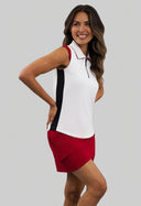 IBKUL Color Block Sleeveless Polo