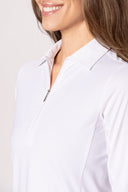 Golftini LS White Cool Girl Polo